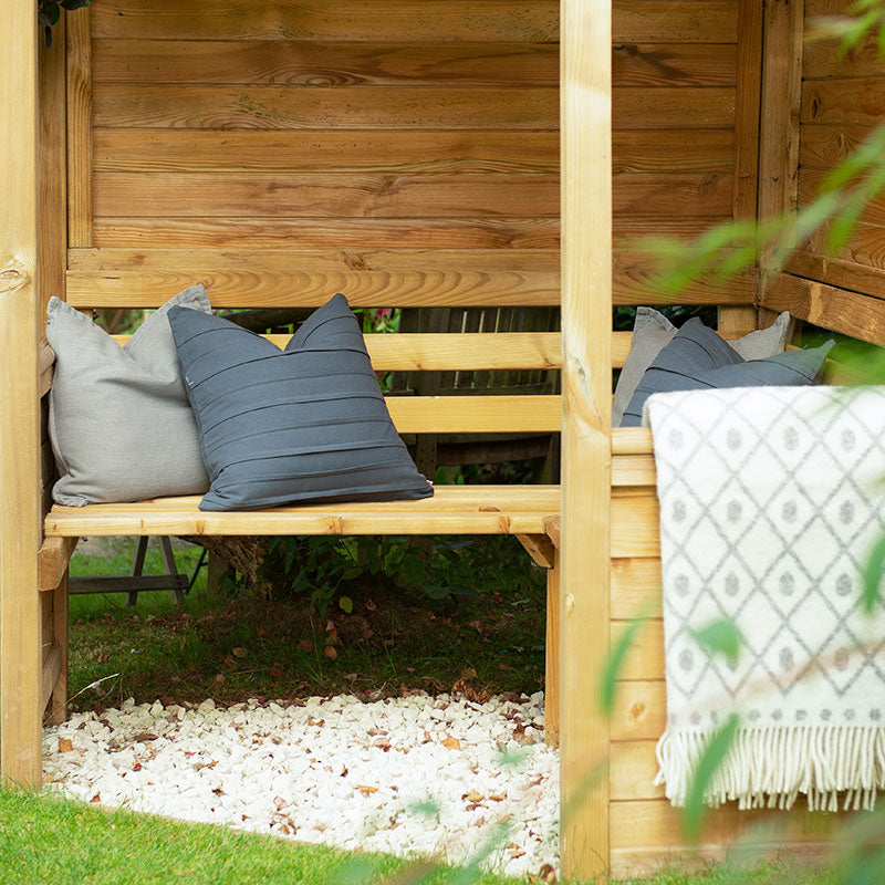Forest Garden Venetian Corner Garden Wooden Arbour