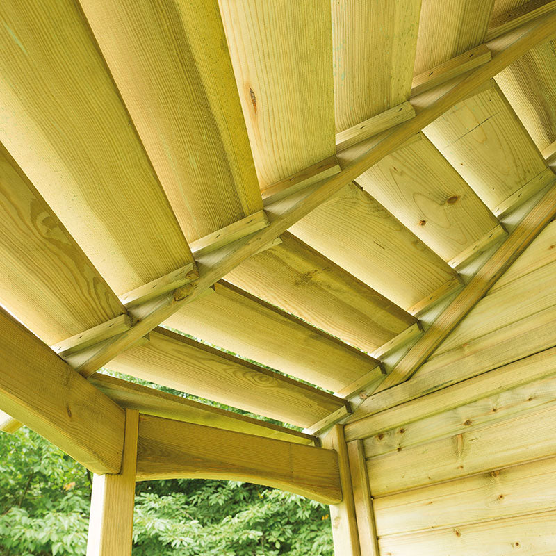 Forest Garden Venetian Corner Garden Wooden Arbour