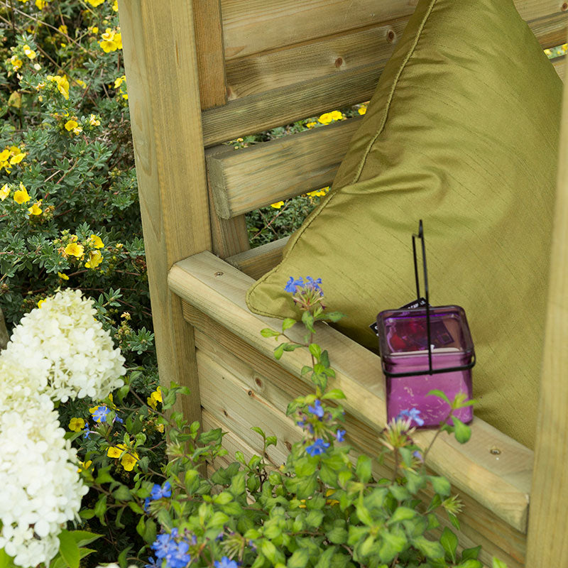Forest Garden Venetian Corner Garden Wooden Arbour