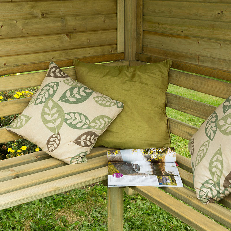 Forest Garden Venetian Corner Garden Wooden Arbour