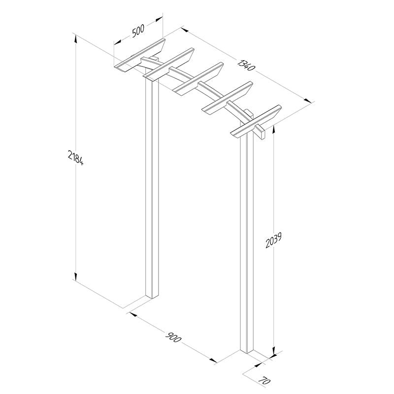 Forest Garden Hanbury Dome Top Garden Arch