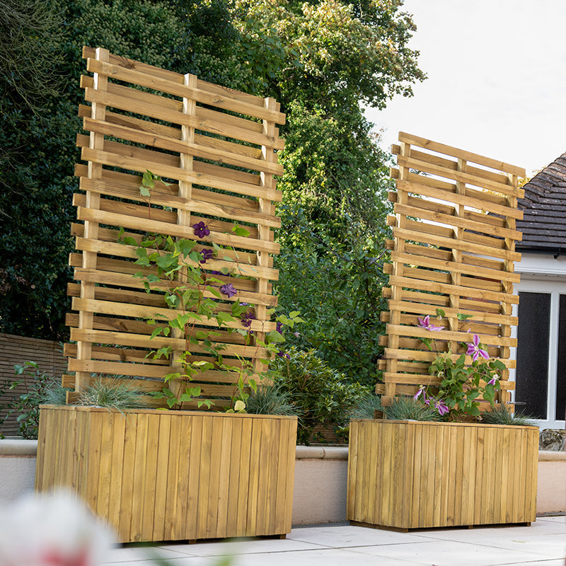 Wooden Garden Living Screen Planter