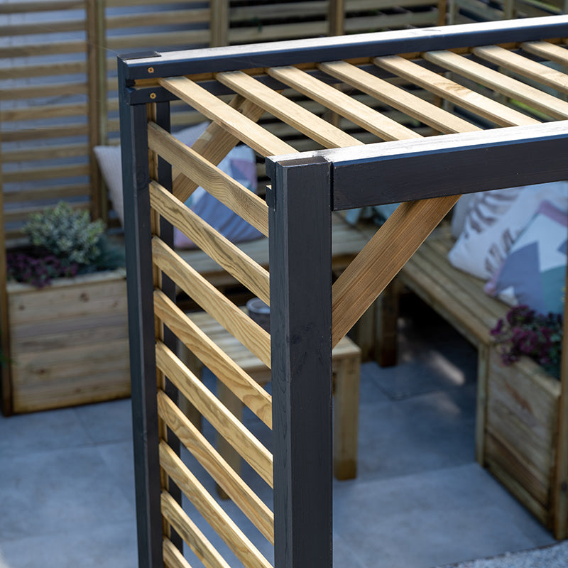 Forest Garden Slatted Garden Arch