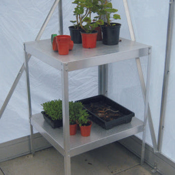Modular Greenhouse Staging - Double Shelf