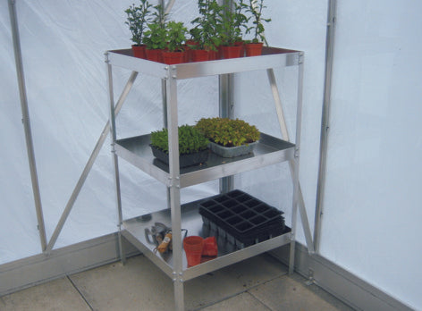 Triple Shelf Modular Greenhouse Staging