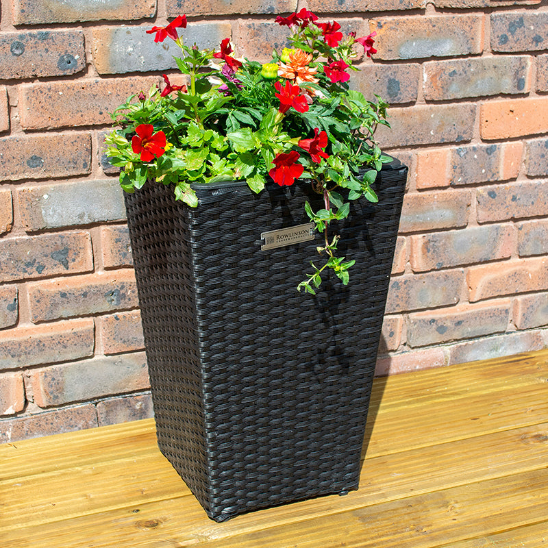 Rowlinson Square Rattan Planter (2 Pack)