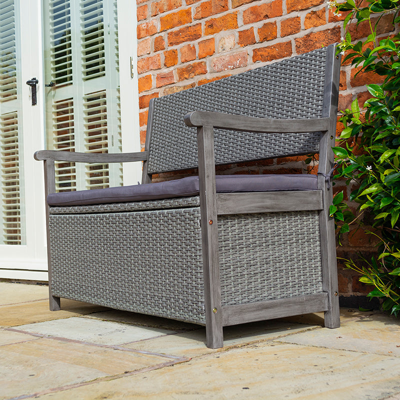 Rowlinson Alderley Rattan Storage Bench