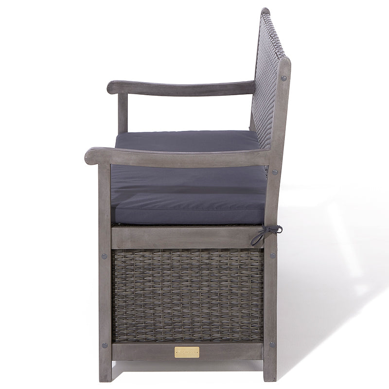 Rowlinson Alderley Rattan Storage Bench