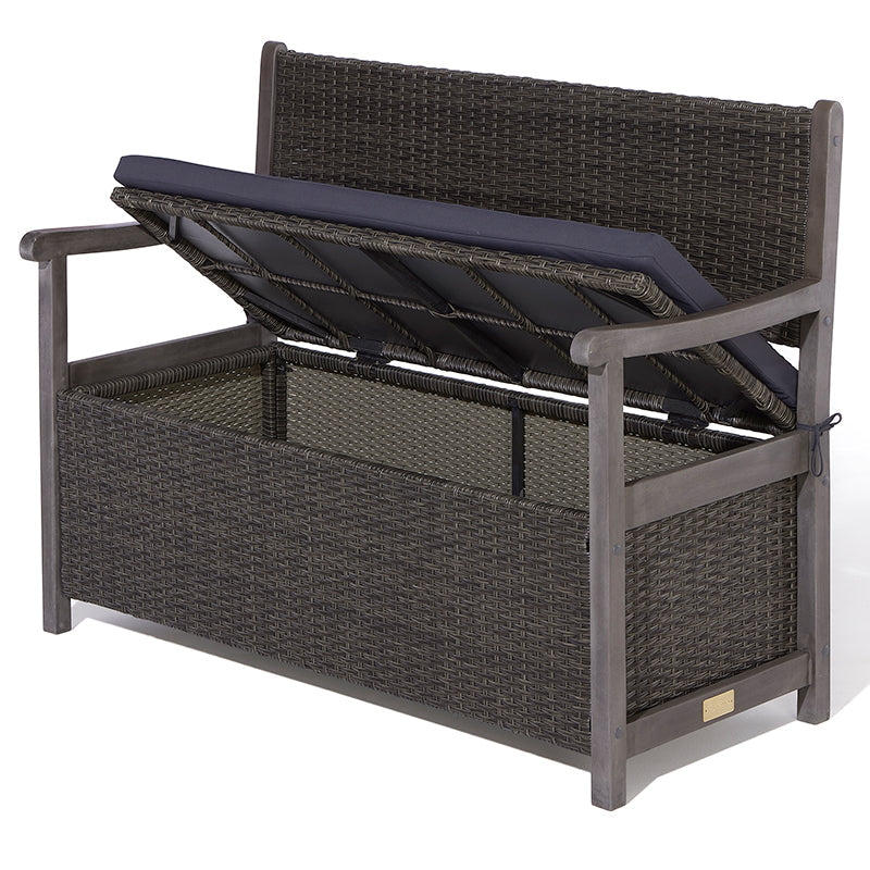 Rowlinson Alderley Rattan Storage Bench