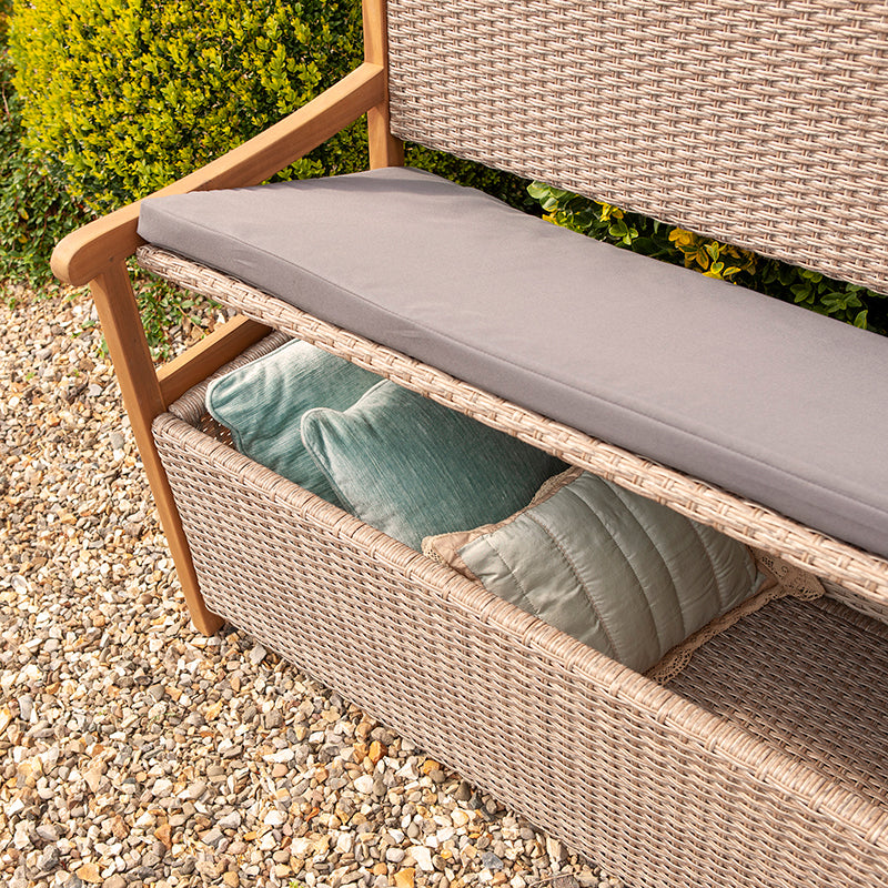 Rowlinson Alderley Rattan Storage Bench