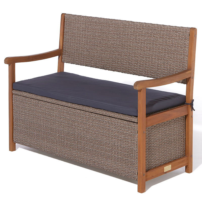 Rowlinson Alderley Rattan Storage Bench