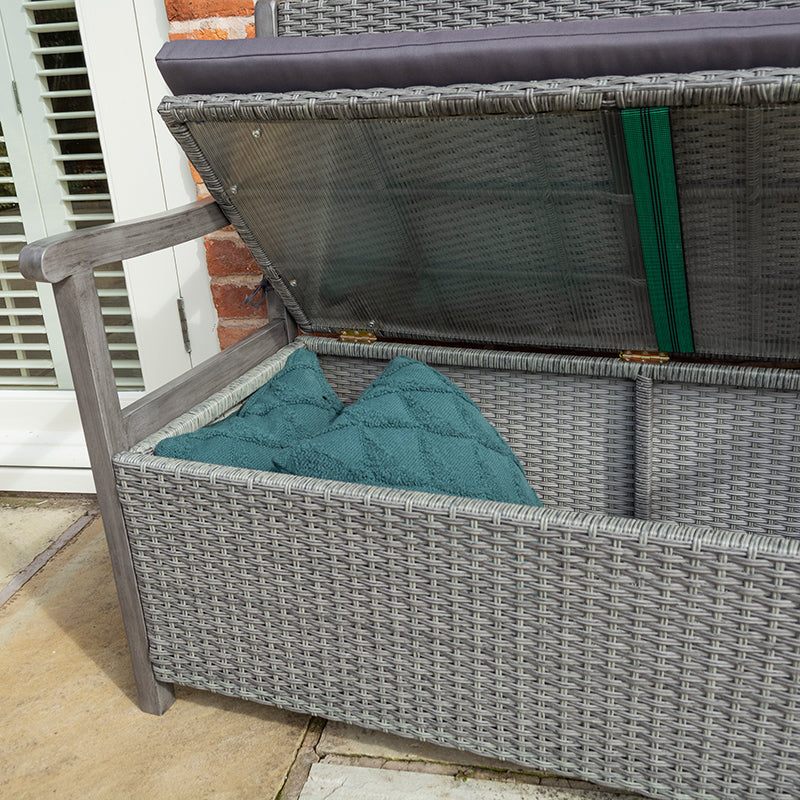 Rowlinson Alderley Rattan Storage Bench
