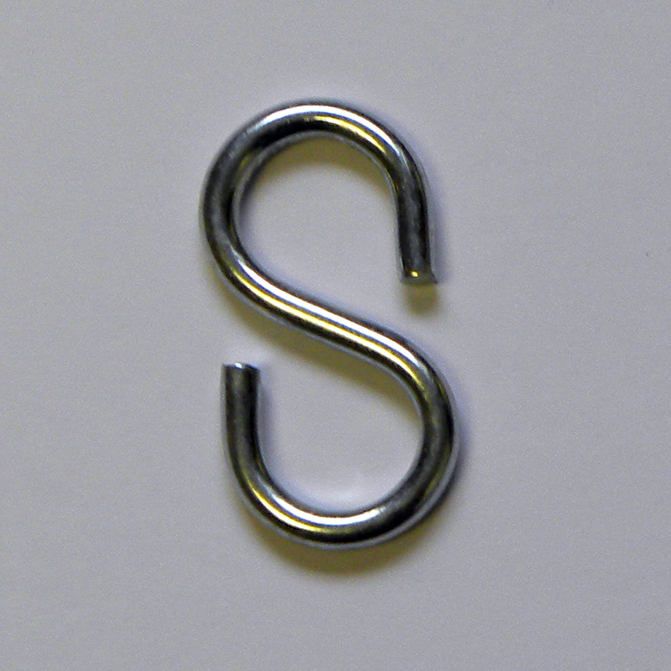 RIVEN- 4 Pcs 2 Inch Small Zinc Plated S Shape Type Utility S Hooks Hangers Hook RIVEN- 4 Pcs 2 Inch Small Zinc Plated S Shape Type Utility S Hooks Hangers Hook
