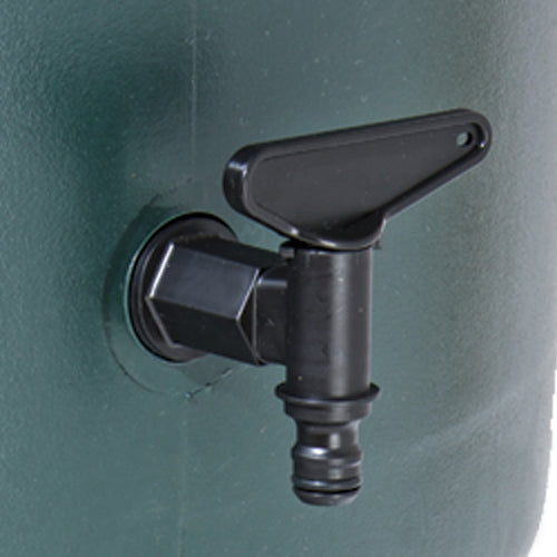 close up image of water butt tap