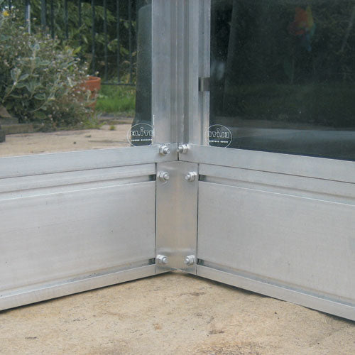 corner of greenhouse