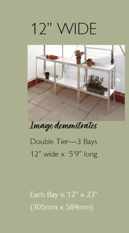 Greenhouse 12 inch shelf