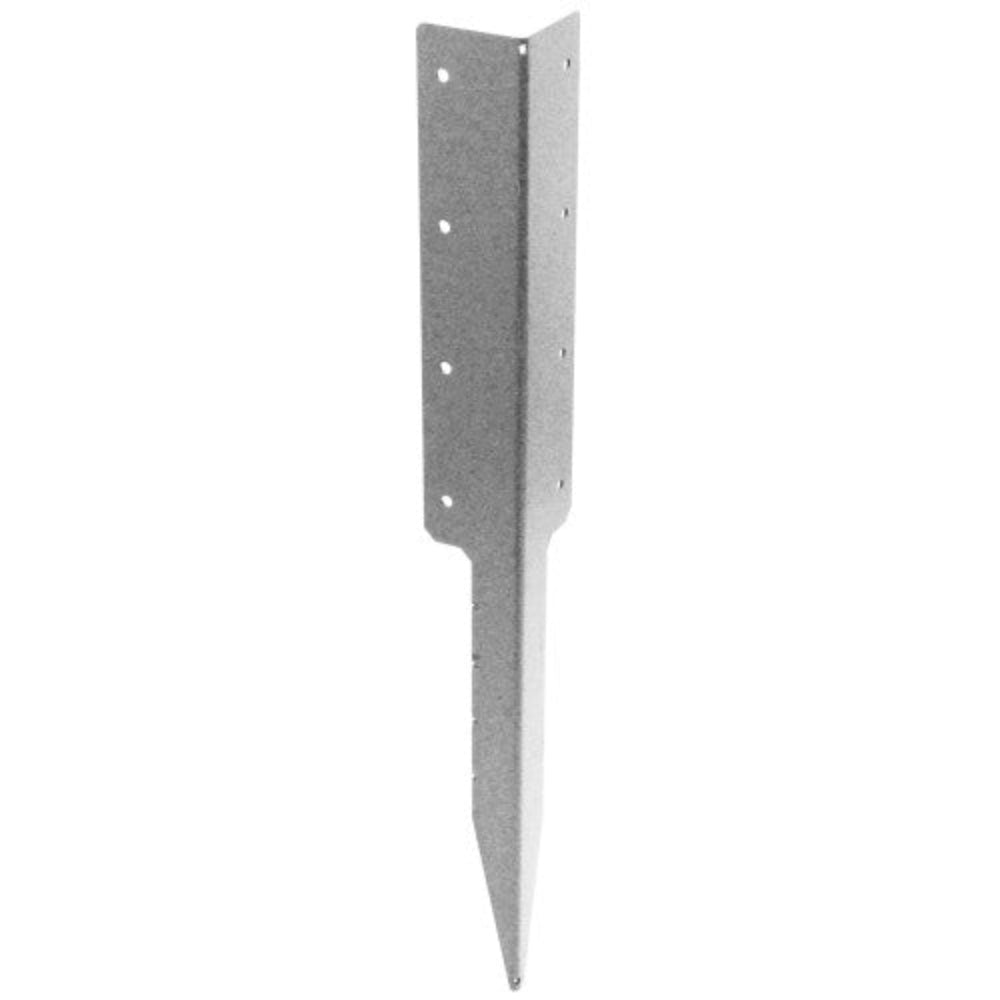 Metal bracket on a white background for raised bed support