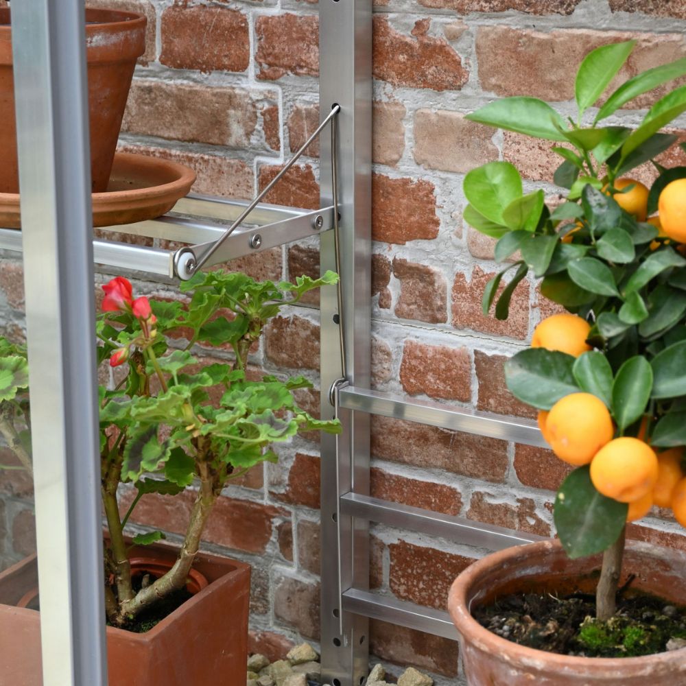 cold frame with shelves for gardening
