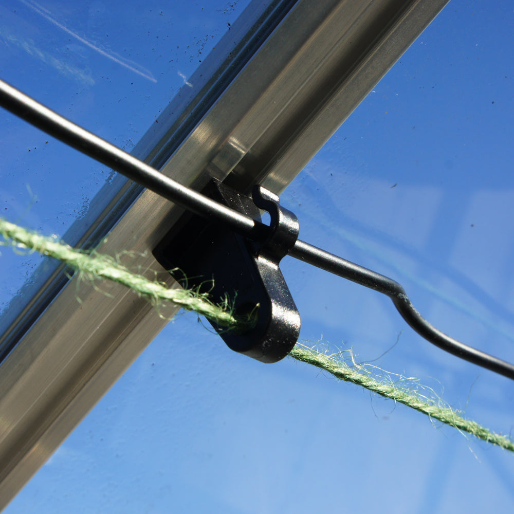 greenhouse hook with string