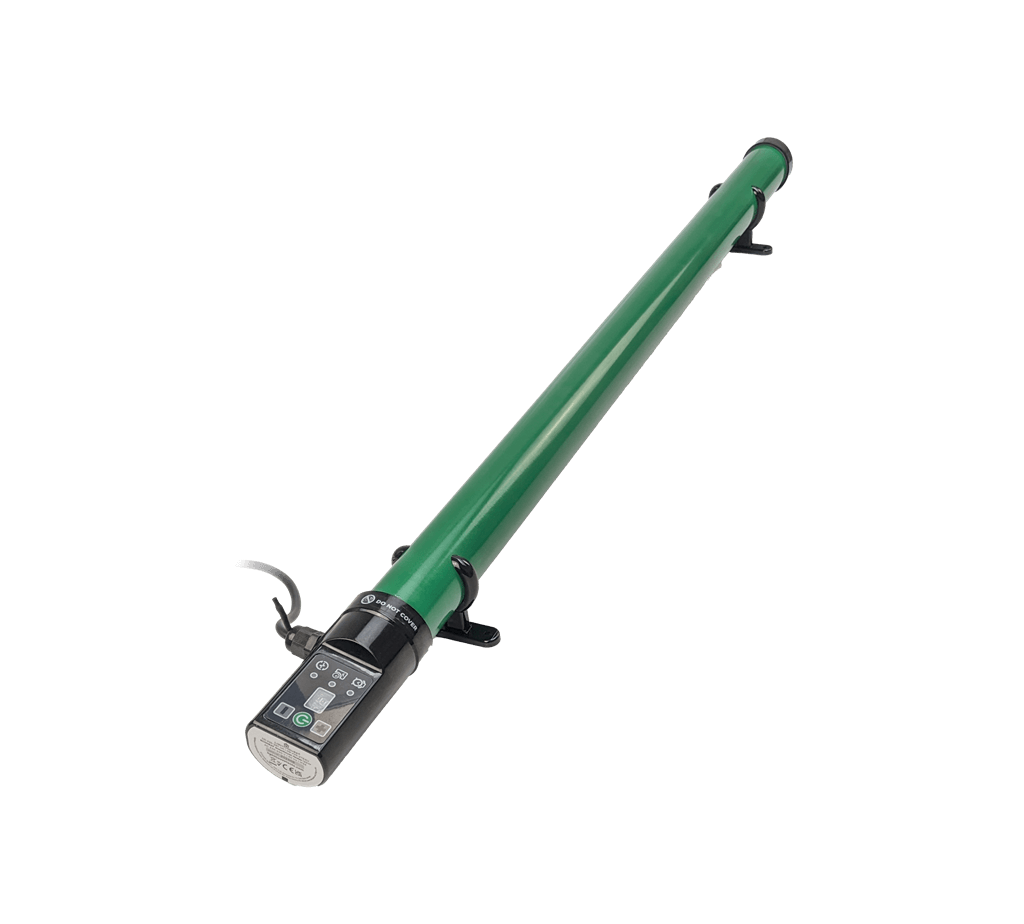 greenhoust tube heater with thermometer built in