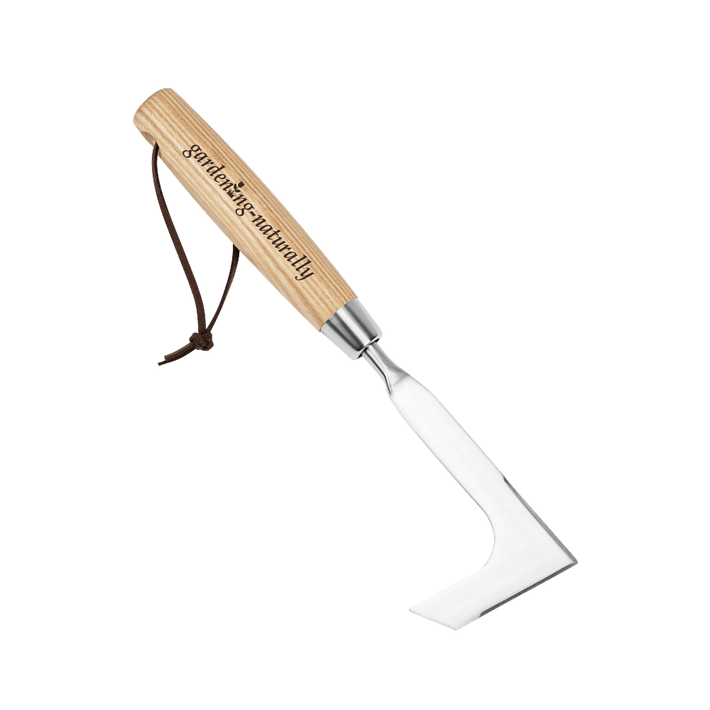 Wooden handle garden weeder tool