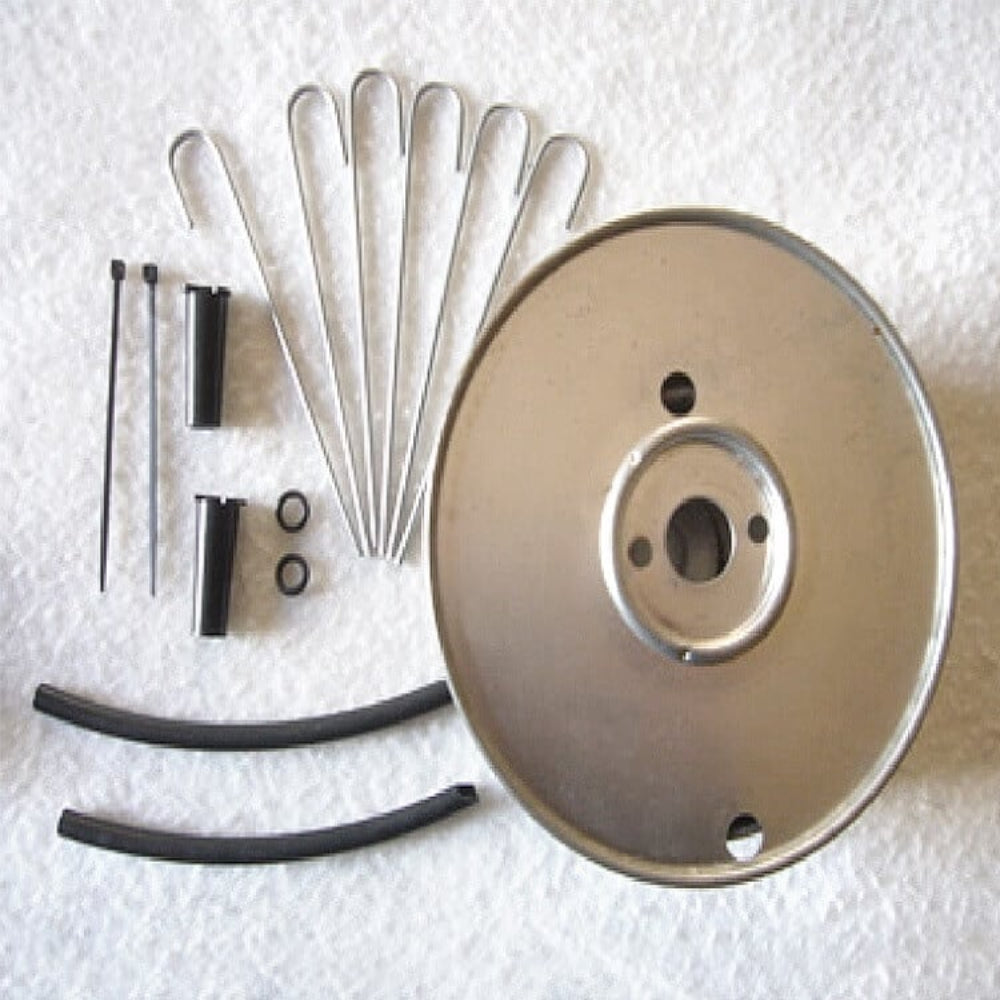 A 25-meter micro-porous hose kit for garden watering showing components