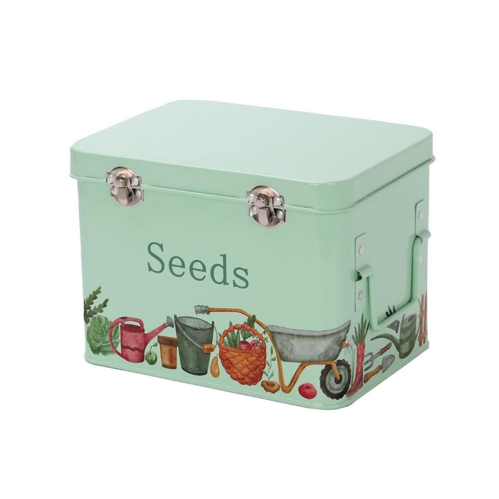 green seed tin