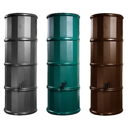 3 large slim line water butts