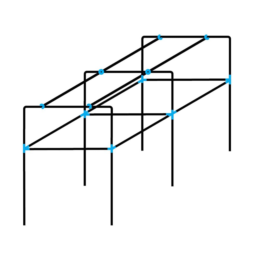 Square garden frame