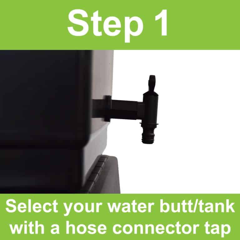 instruction step 1 for using quadgrow water valve