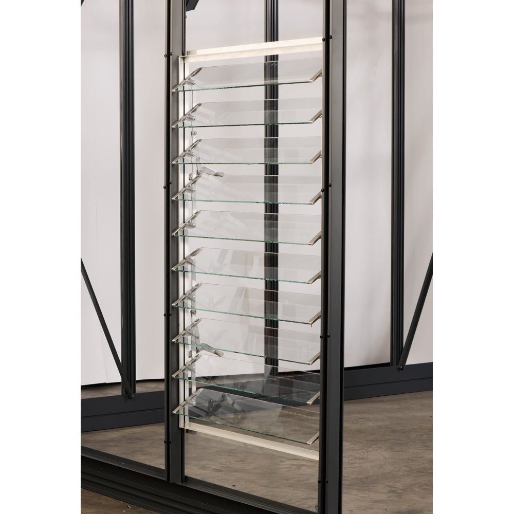 vents open on greenhouse