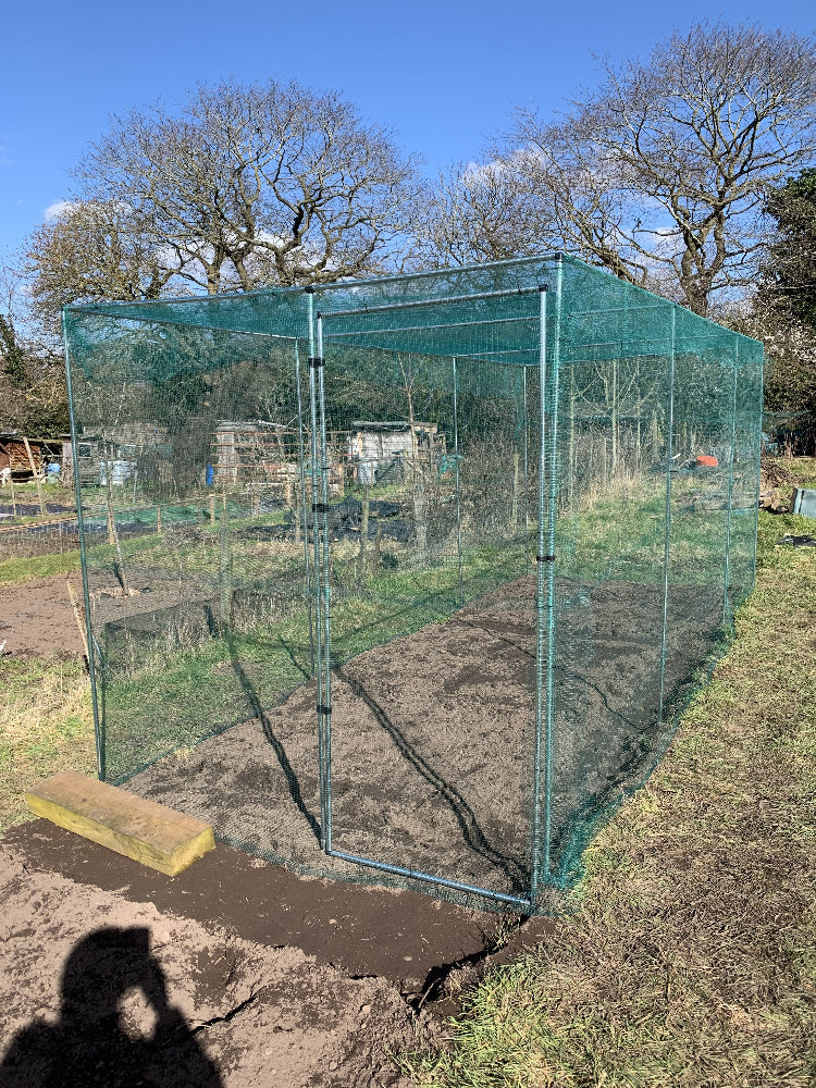 walk in garden cage with butterfly netting