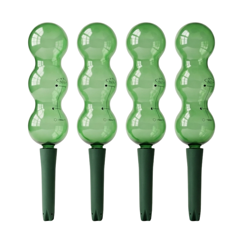 four watering flask globes