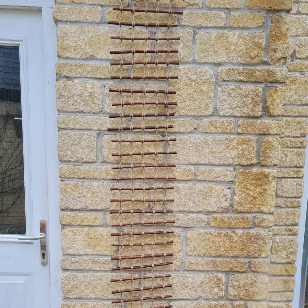 natural jute roll trellis for garden wall