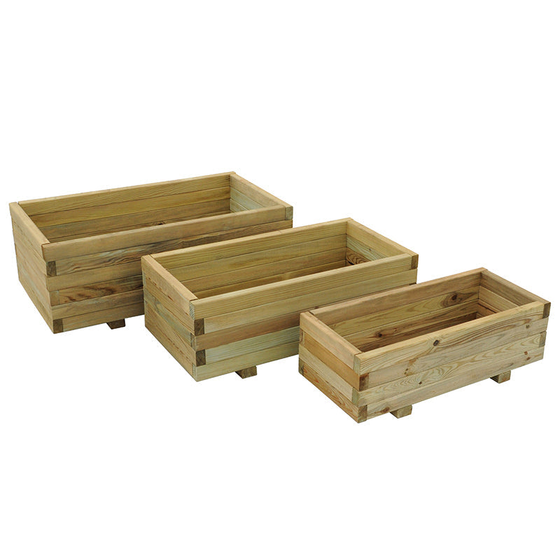 wooden planter boxes