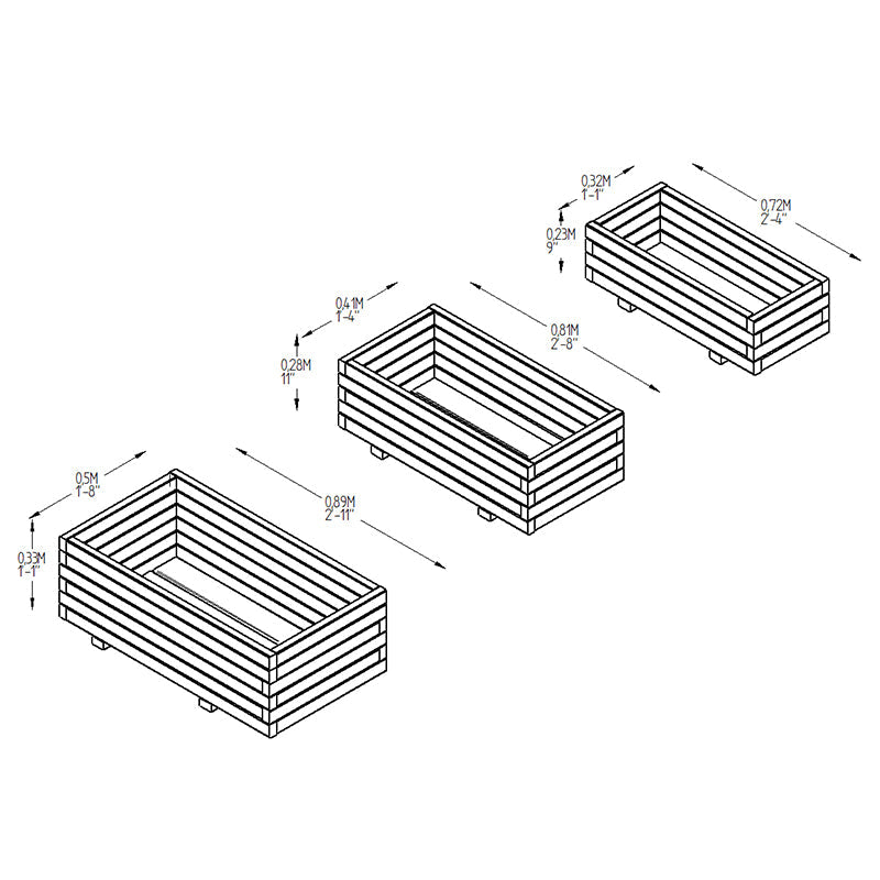 wooden planter diagrams