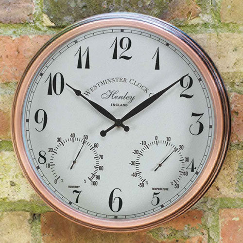 Outdoor Henley Wall Clock And Thermometer