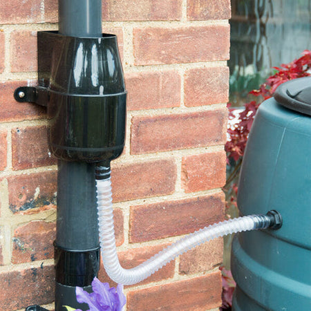 Rainwater collection using diverter