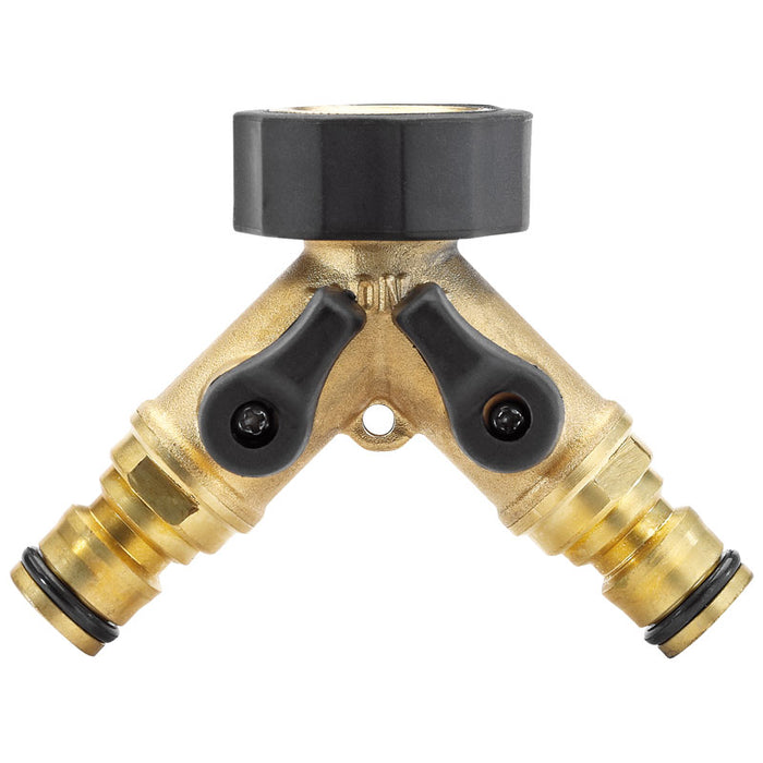 Brass Twin Tap Connector