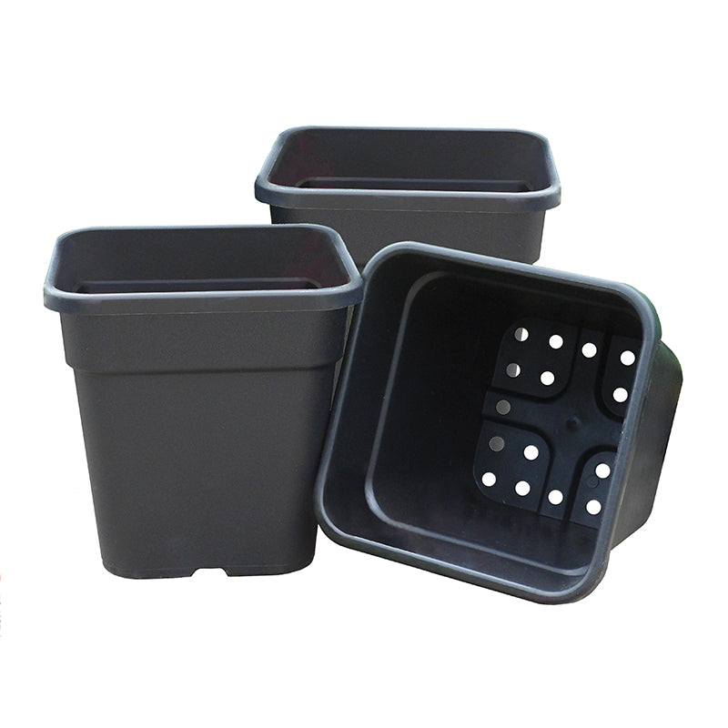 11 litre plant pots Quadgrow 11L Pots (Pack of 4) for Gardening