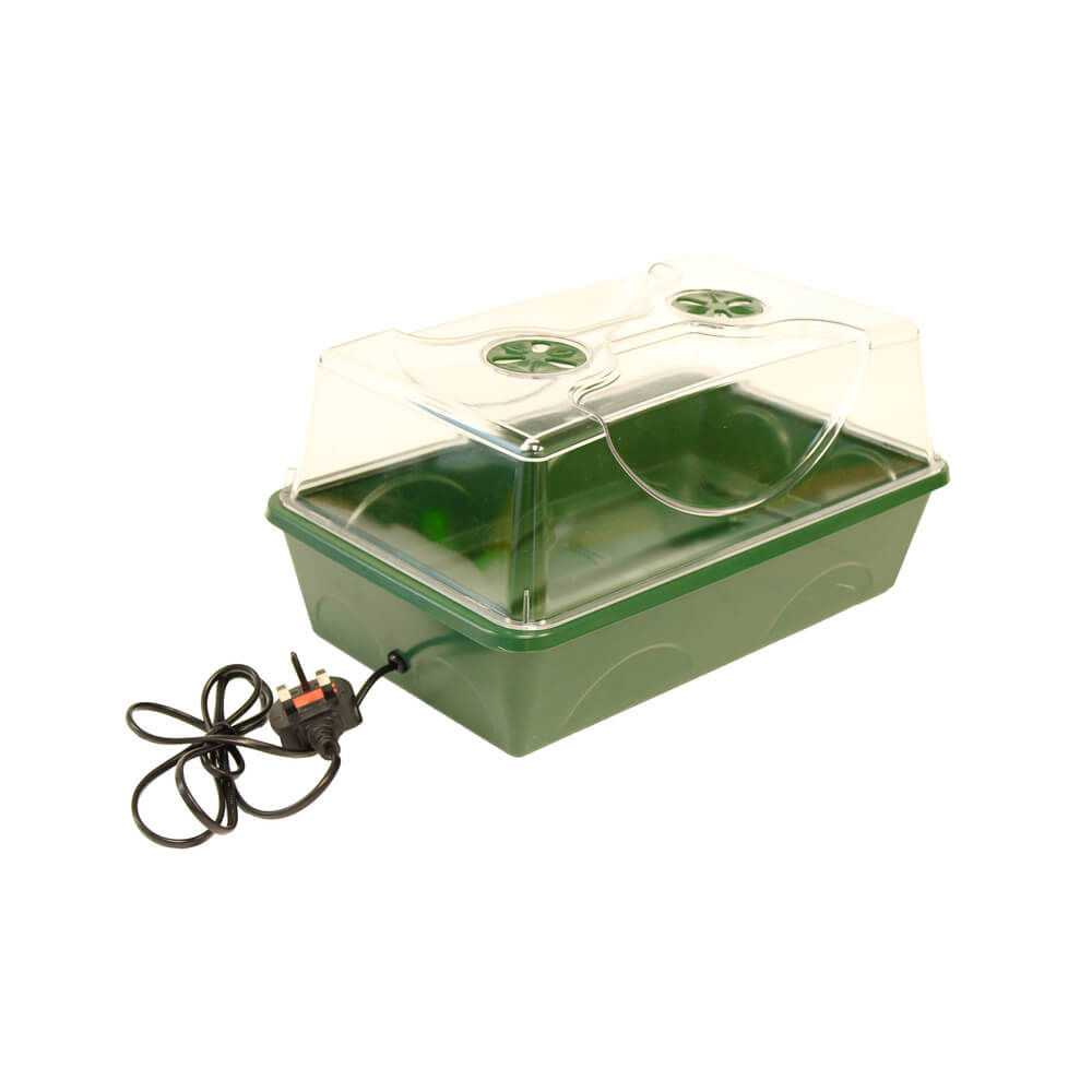 A Green Electric Propagator on a white background