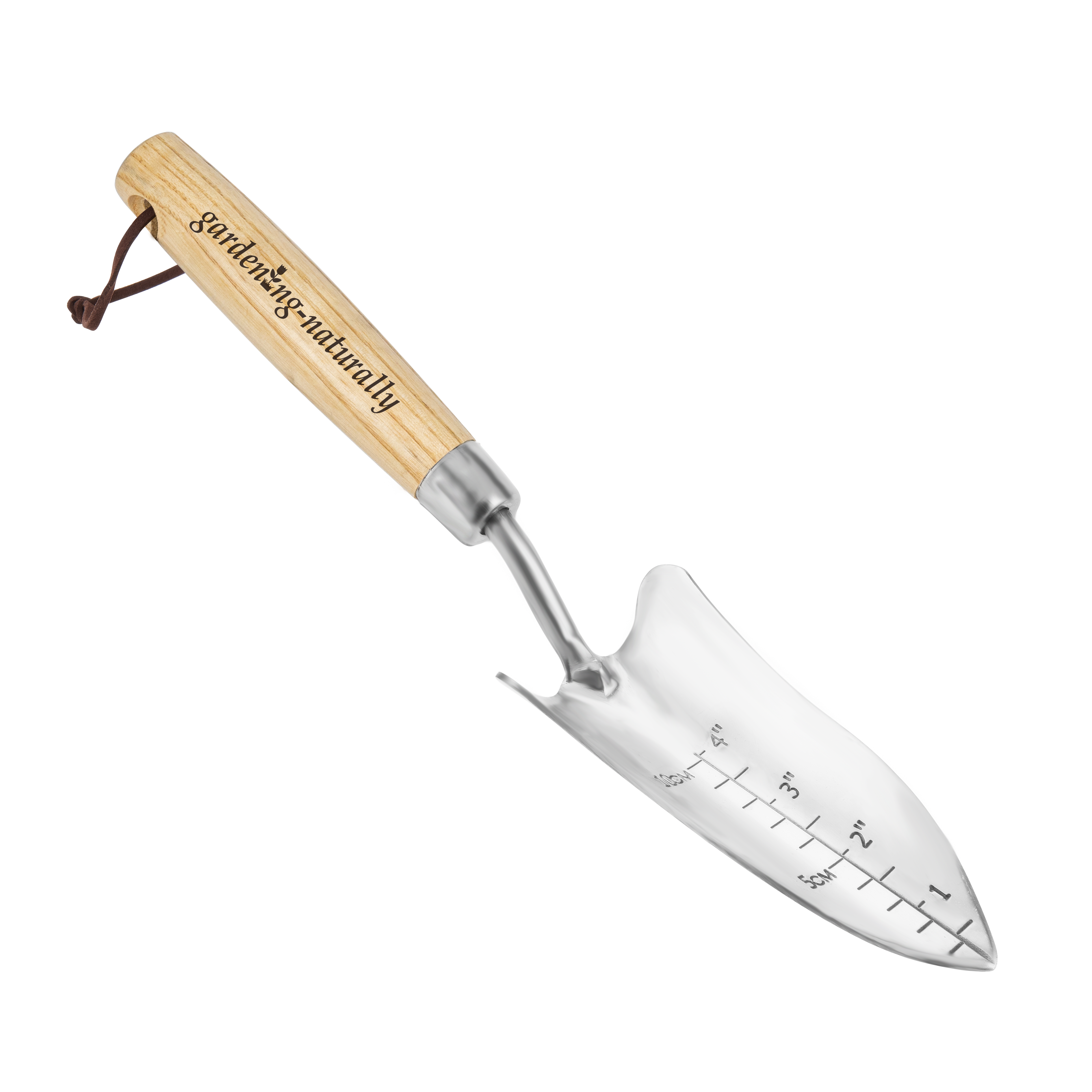 Stainless Steel Hand Transplanter with Depth Markings