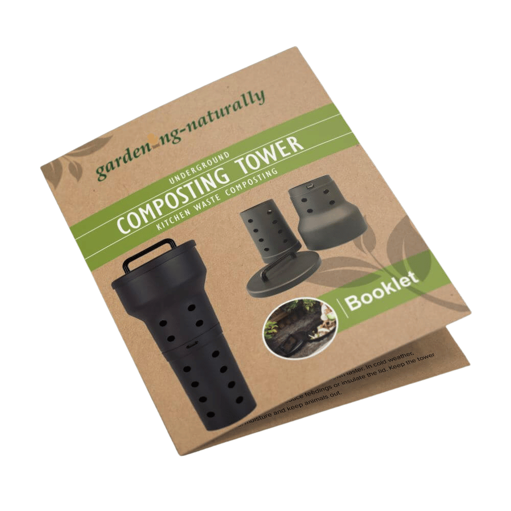 Underground composting tower booklet from Gardening Naturally