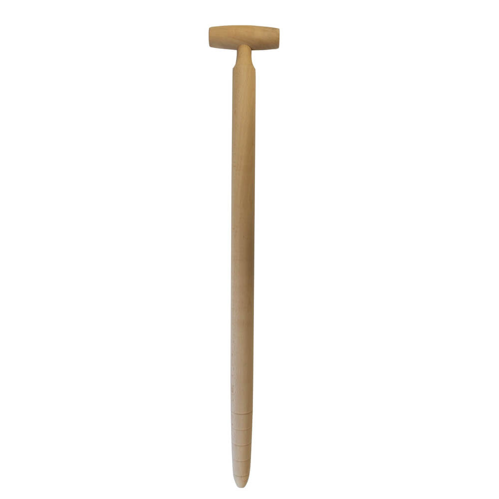 Long Handle Wooden Dibber with Depth Markings | Beech Wood