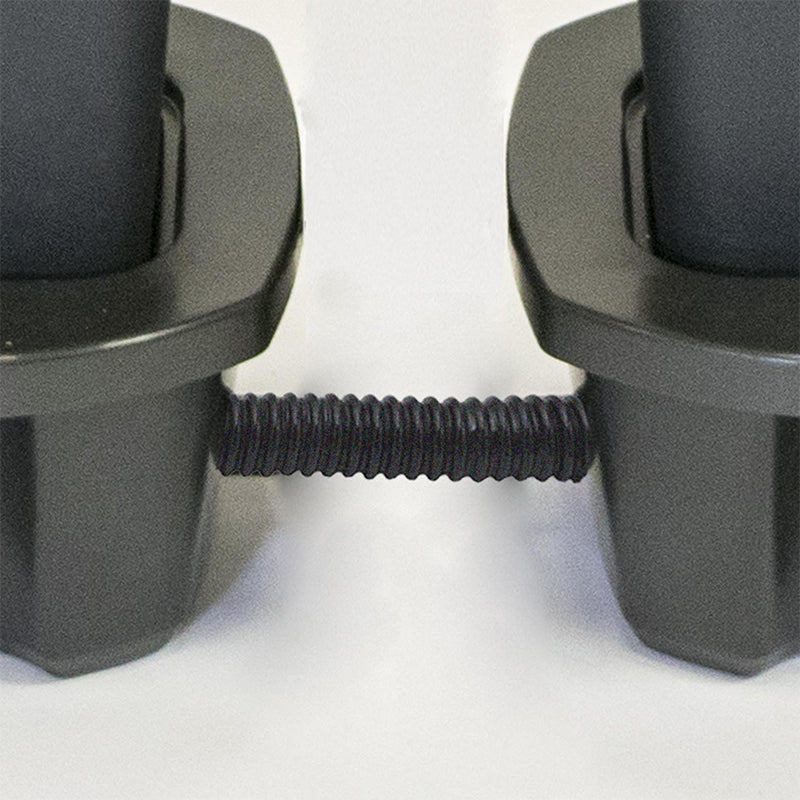 Close up of connectors for quadrow tank