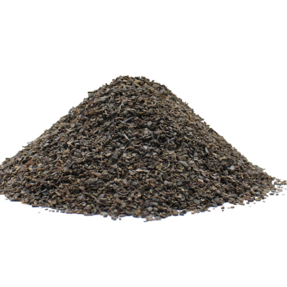 Seaweed dried on a white background