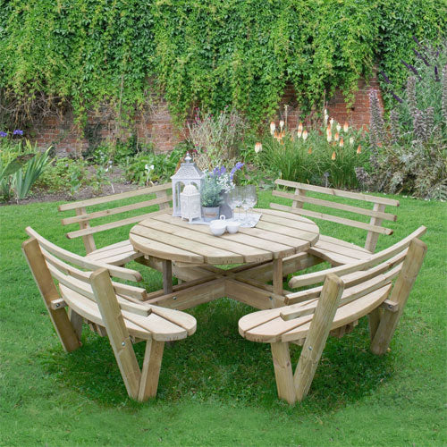 Forest Garden Circular Picnic Table