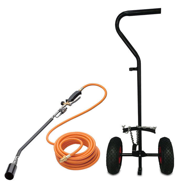 Professional Propane Weed Burner and Trolley
