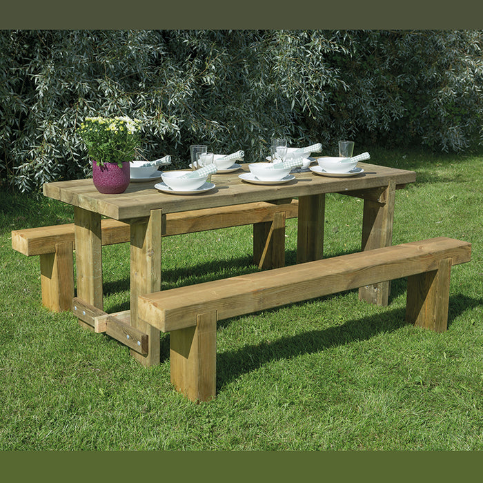 Refectory Table and Bench Set 1.8m