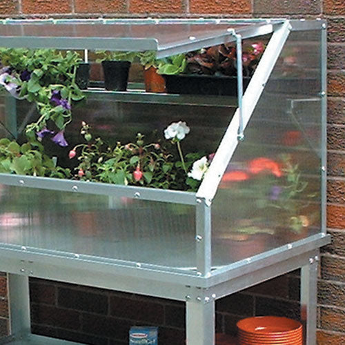 The Easy Access Cold Frame and Bench Together